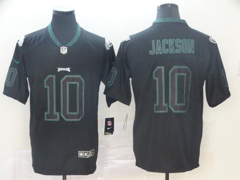 Men Philadelphia Eagles #10 Jackson Nike Lights Out Black Color Rush Limited NFL Jerseys->philadelphia eagles->NFL Jersey